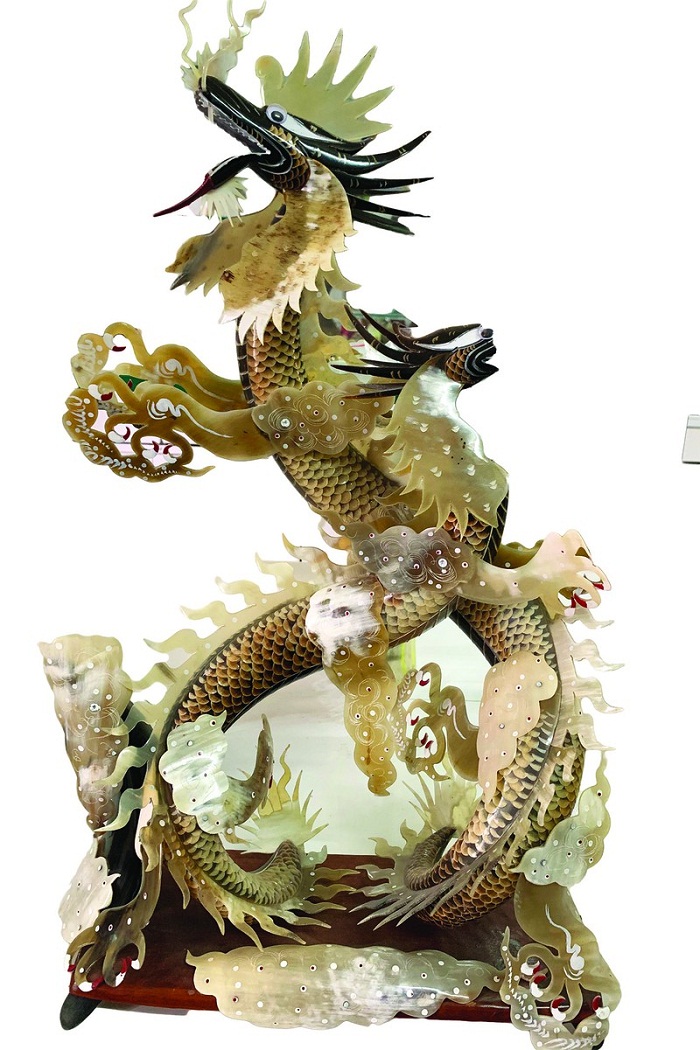 peigne corne Thuy Ung dragon